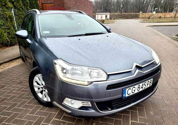 Citroen C5 cena 22500 przebieg: 204401, rok produkcji 2011 z Chodzież małe 232